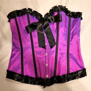 Adore Me 2XL iridescent purple corset